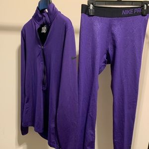 Women’s Nike Pro Winter Shirt/Pants Set